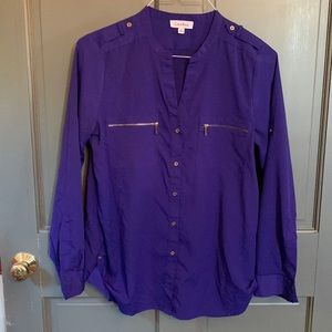 Calvin Klein ladies medium zip pocket shirt